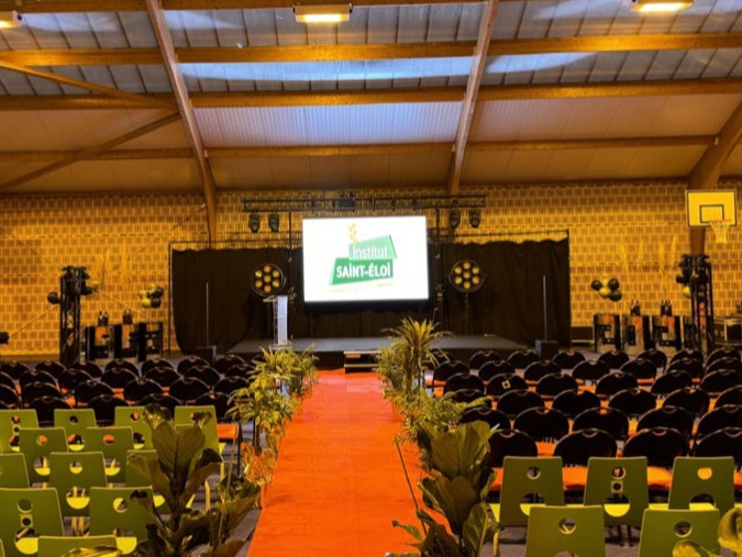 Prestation Sonorisation et vidéo à l'occasion des 70 ans de l'institut Saint-éloi de Bapaume Pas de Calais